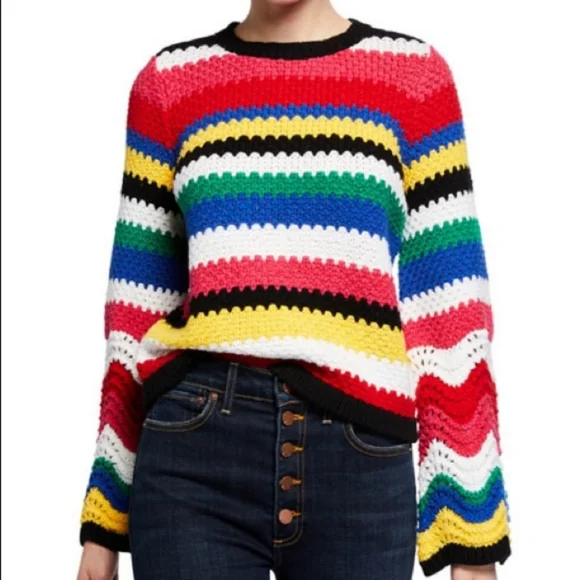 ALICE + OLIVIA Striped Sweater - Picture 1 of 5